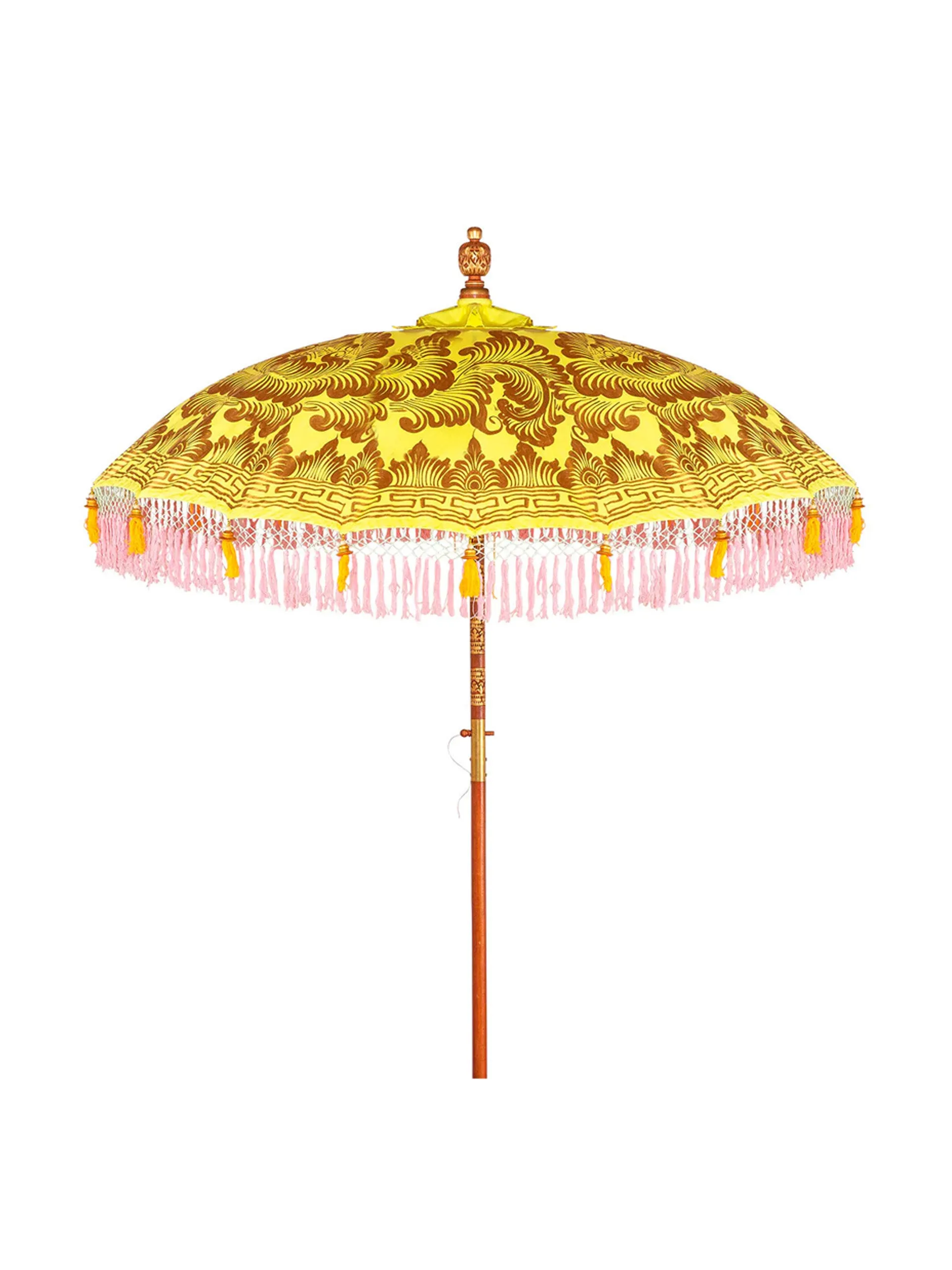 Dalya round bamboo parasol