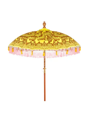 Dalya round bamboo parasol