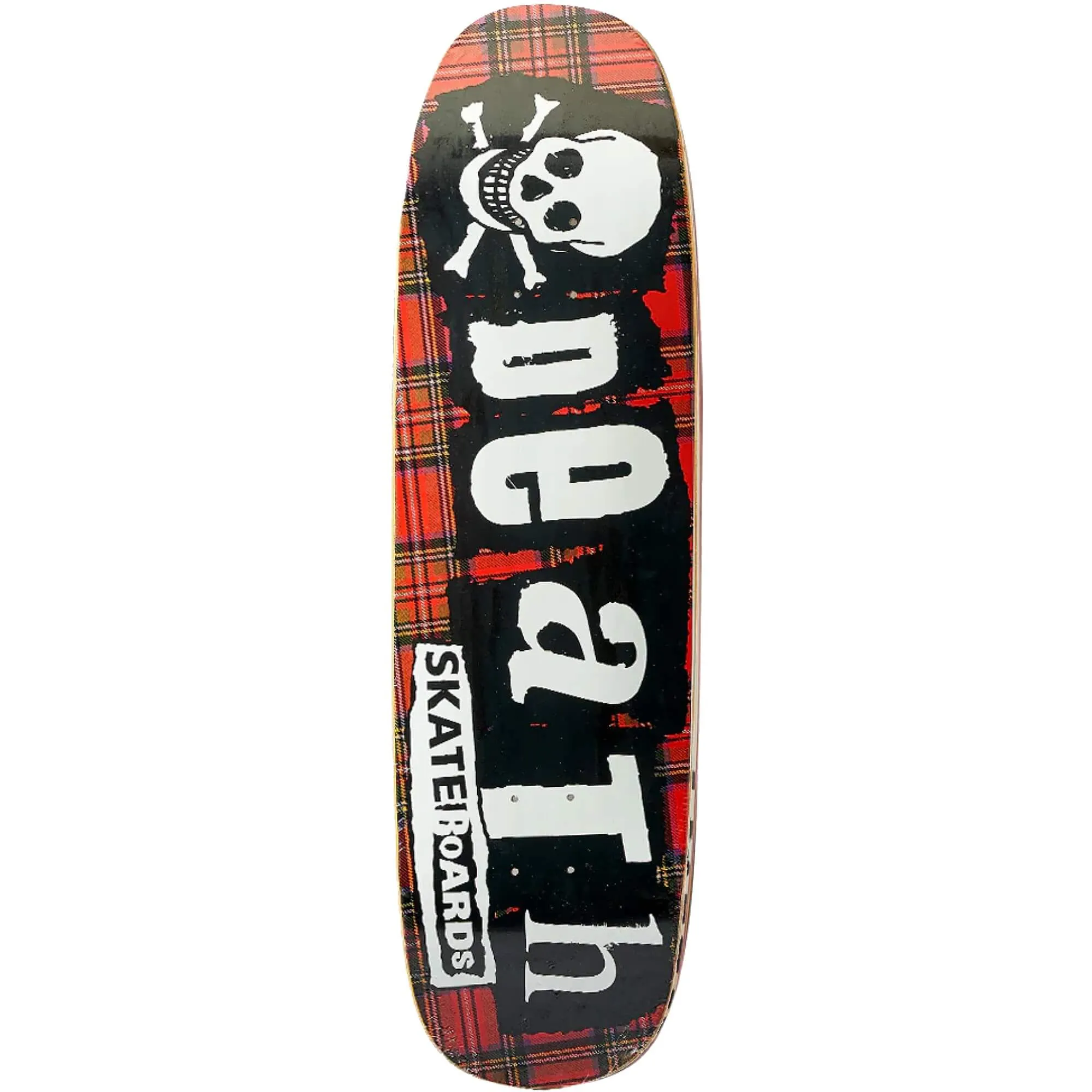 Death Skateboards Tartan Square Nose Pool Shape Skateboard Deck - 9.0