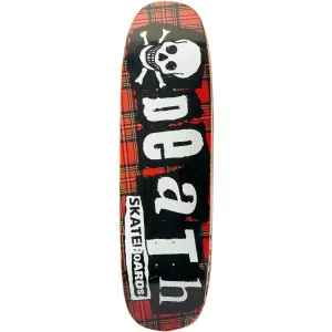 Death Skateboards Tartan Square Nose Pool Shape Skateboard Deck - 9.0