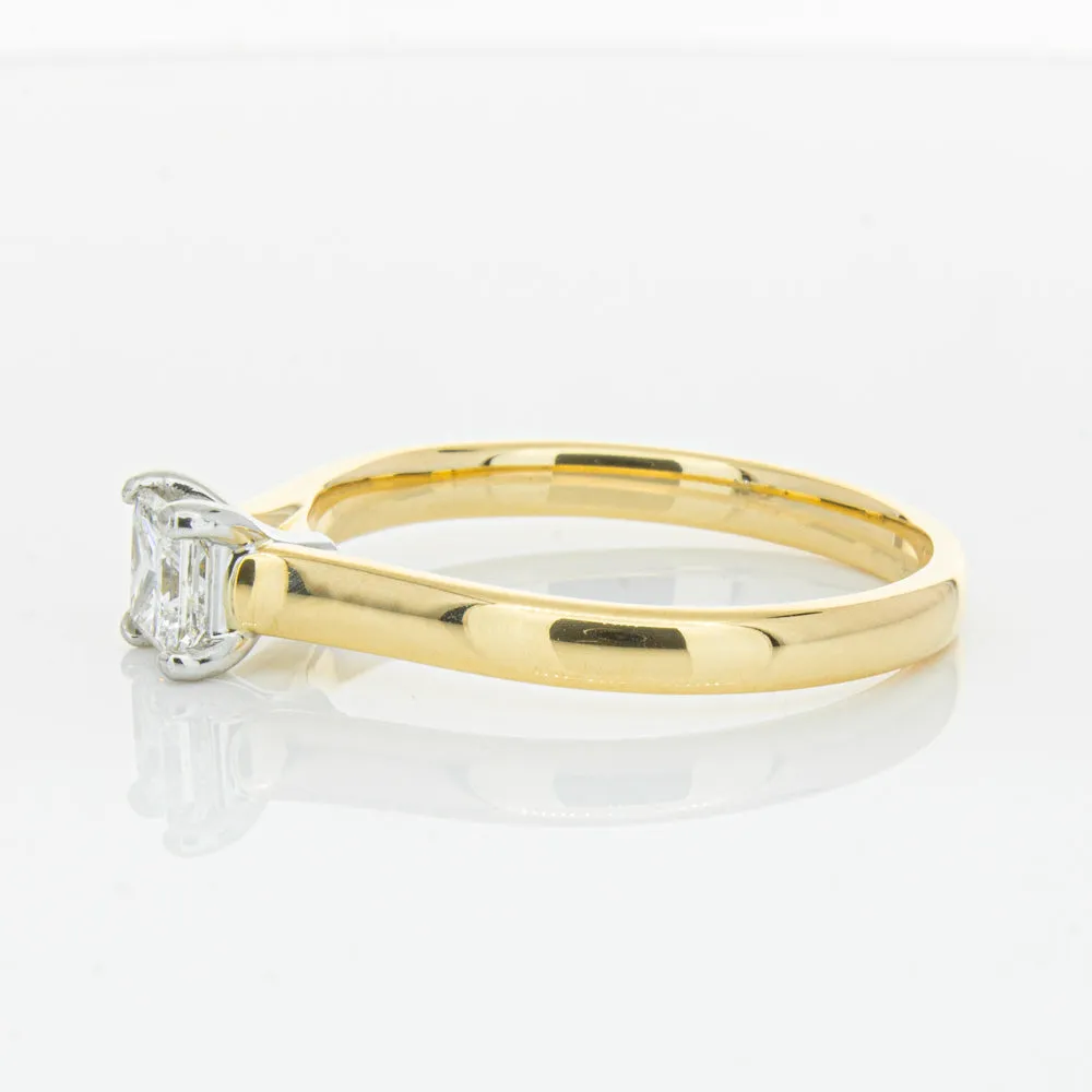 Deja Vu 18ct Yellow & White Gold .70ct Diamond Ring