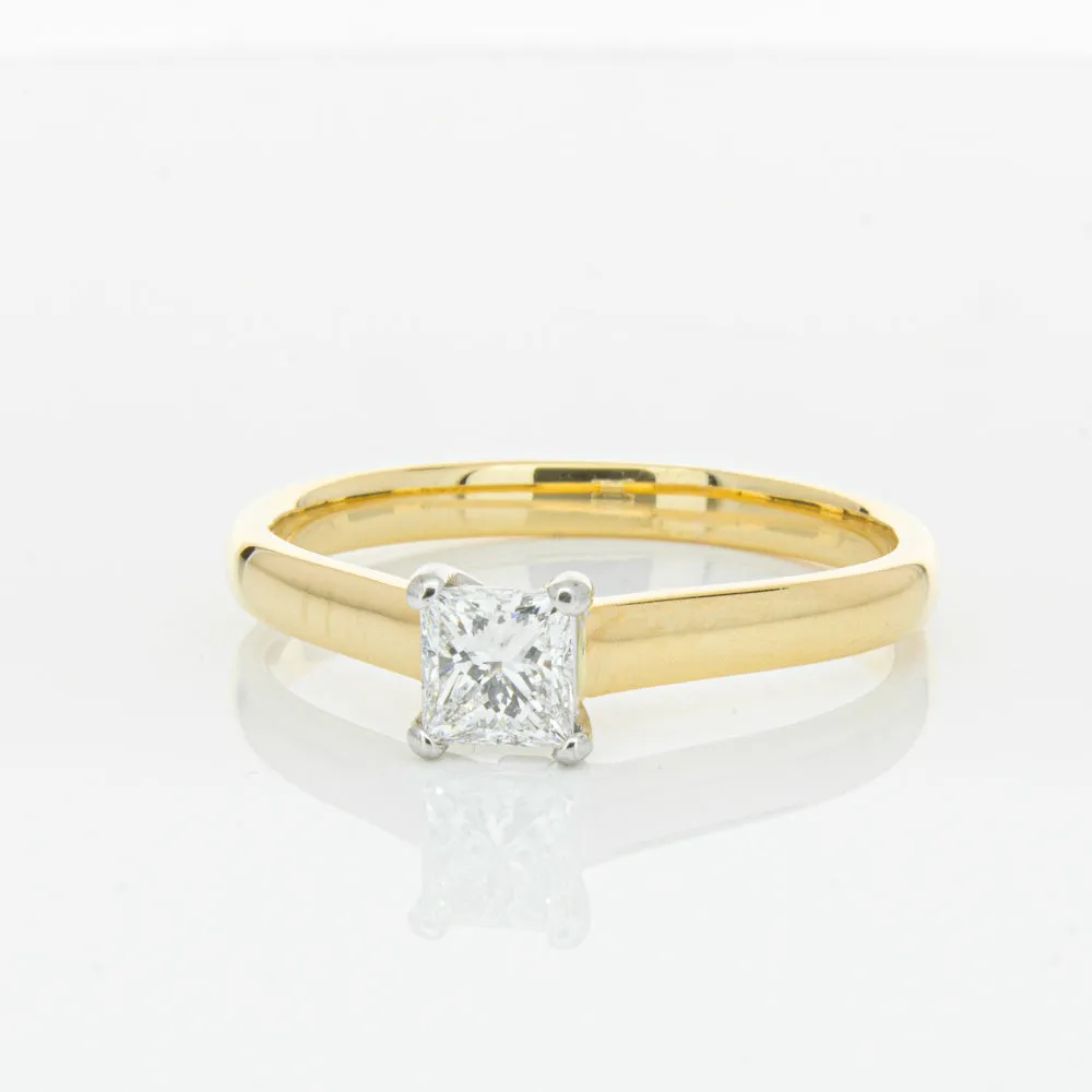 Deja Vu 18ct Yellow & White Gold .70ct Diamond Ring