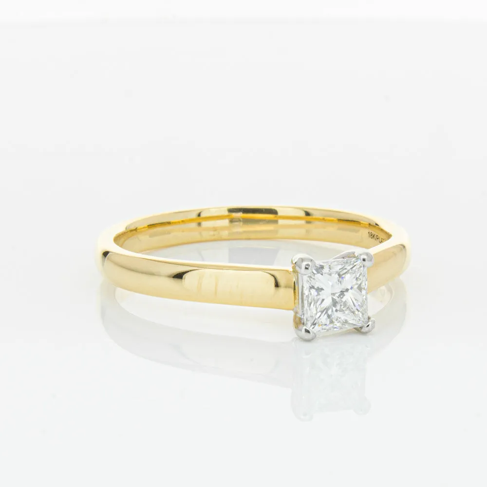 Deja Vu 18ct Yellow & White Gold .70ct Diamond Ring