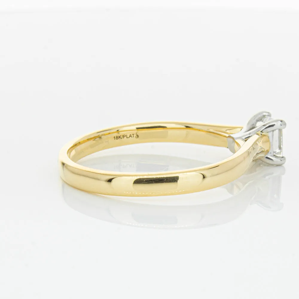 Deja Vu 18ct Yellow & White Gold .70ct Diamond Ring
