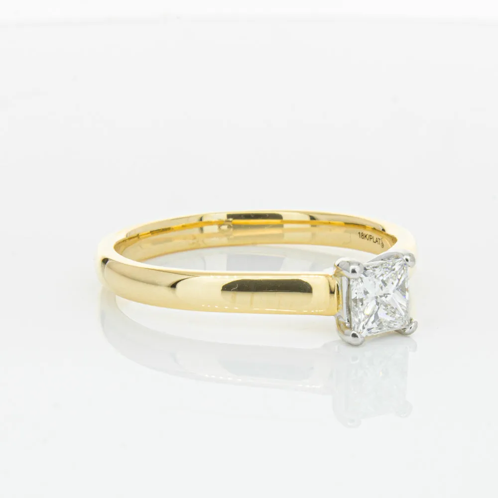 Deja Vu 18ct Yellow & White Gold .70ct Diamond Ring