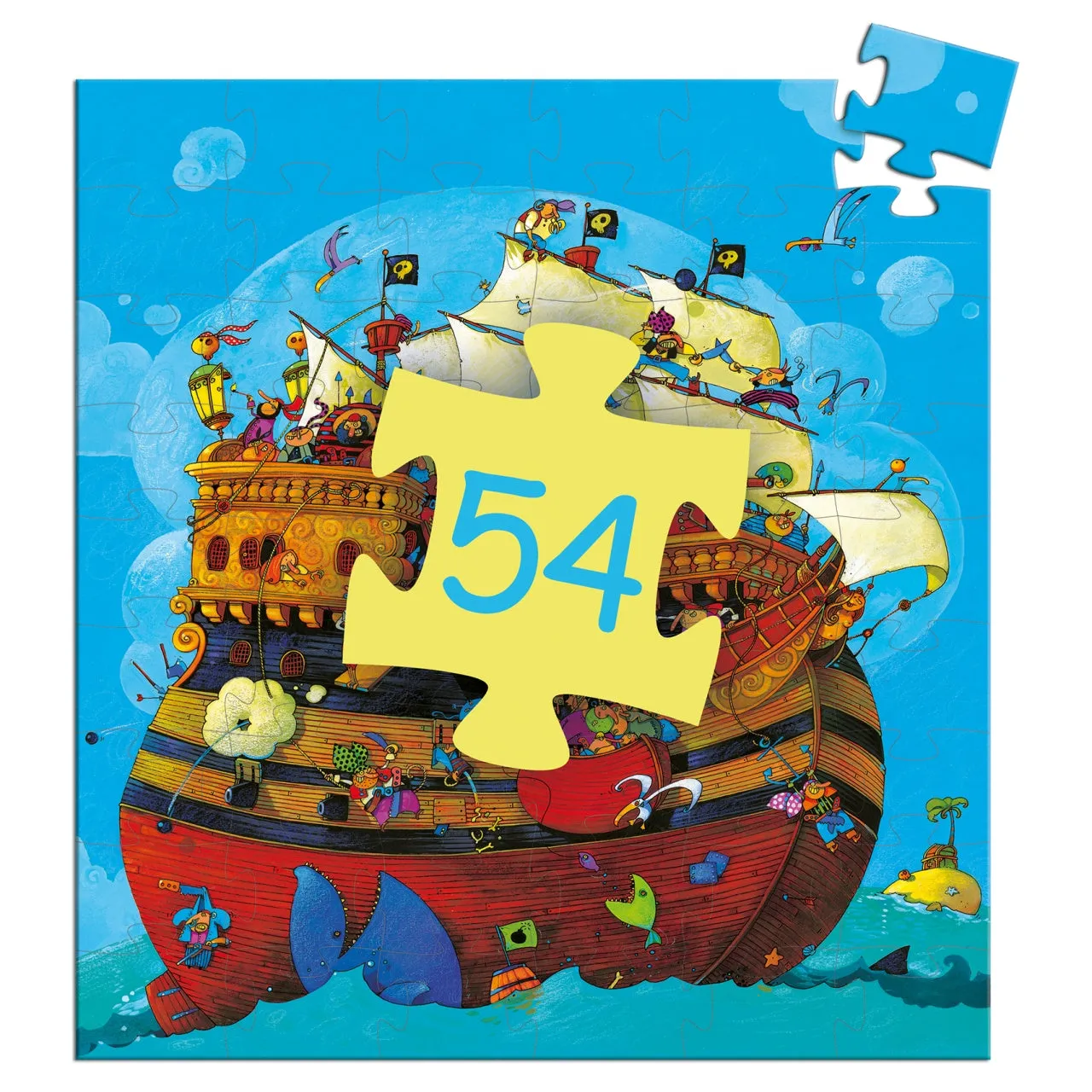 Djeco Silhouette Puzzle - Le Bateau de Barberousse