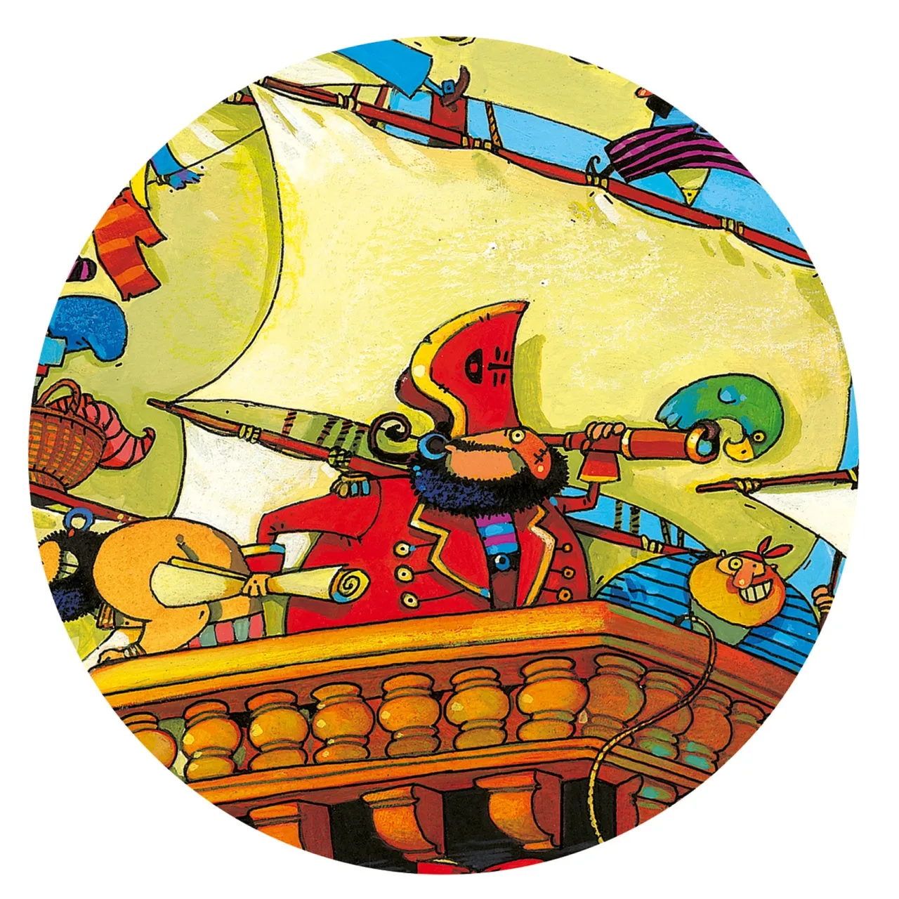 Djeco Silhouette Puzzle - Le Bateau de Barberousse