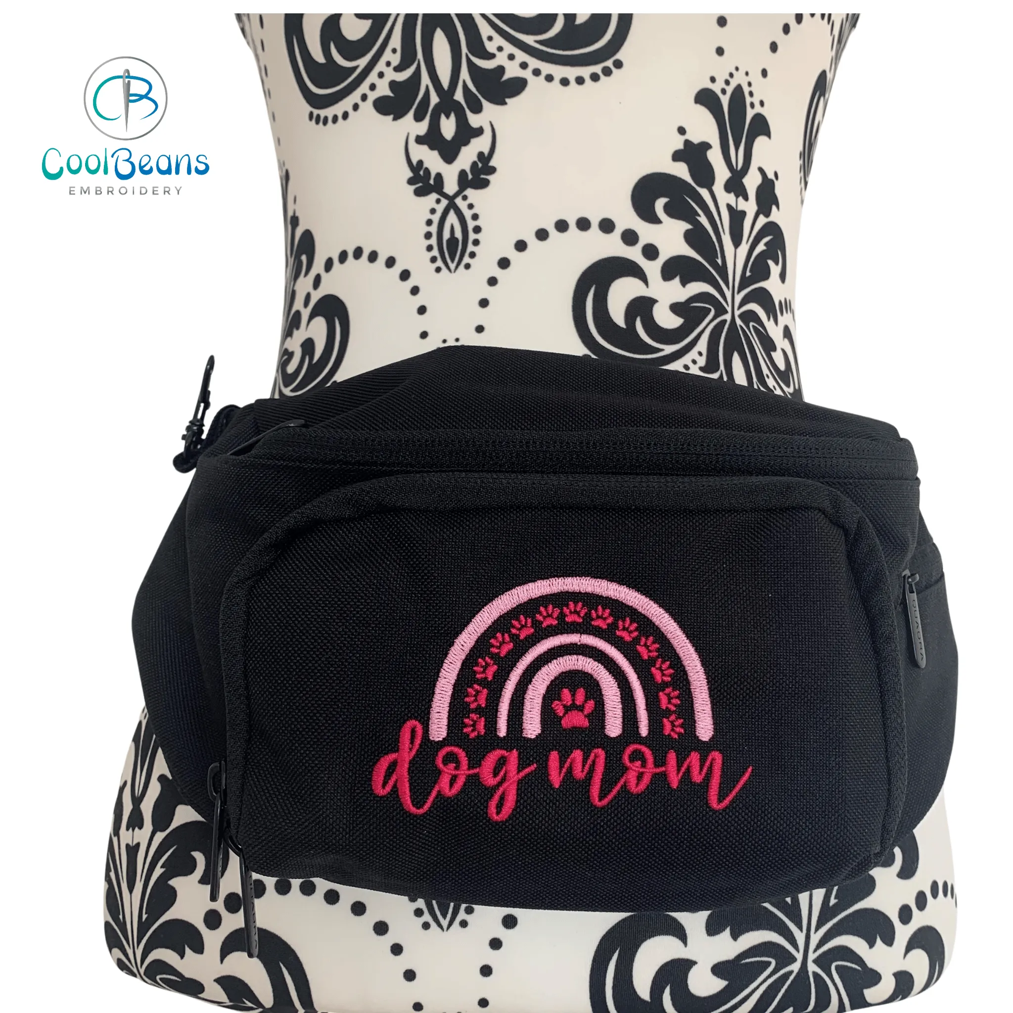 Dog Walking - Dog Mom Pawbow Belt Bag / 4 Zip Bumbag