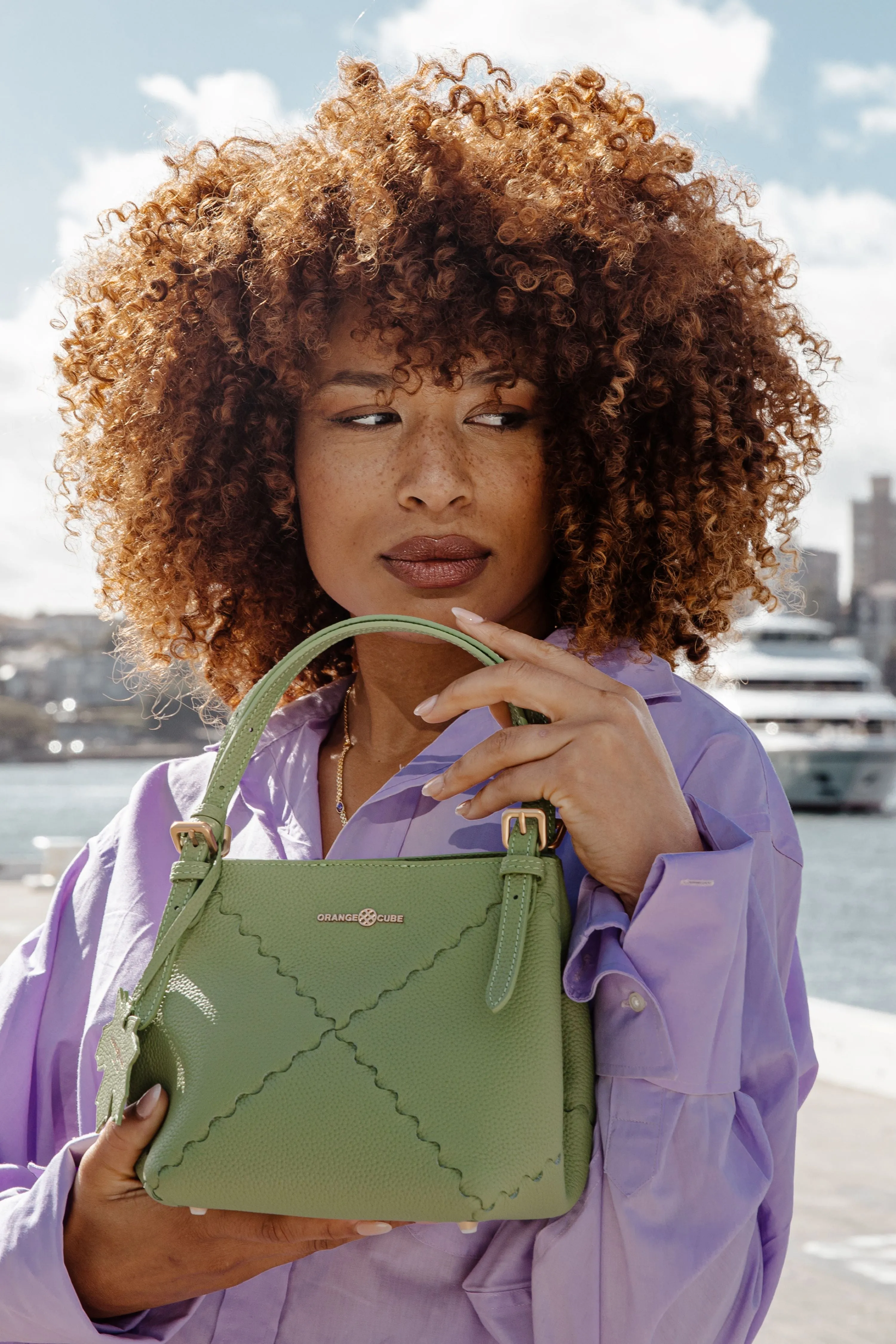 Dusk Mosaic Mini Tote Bag - Green