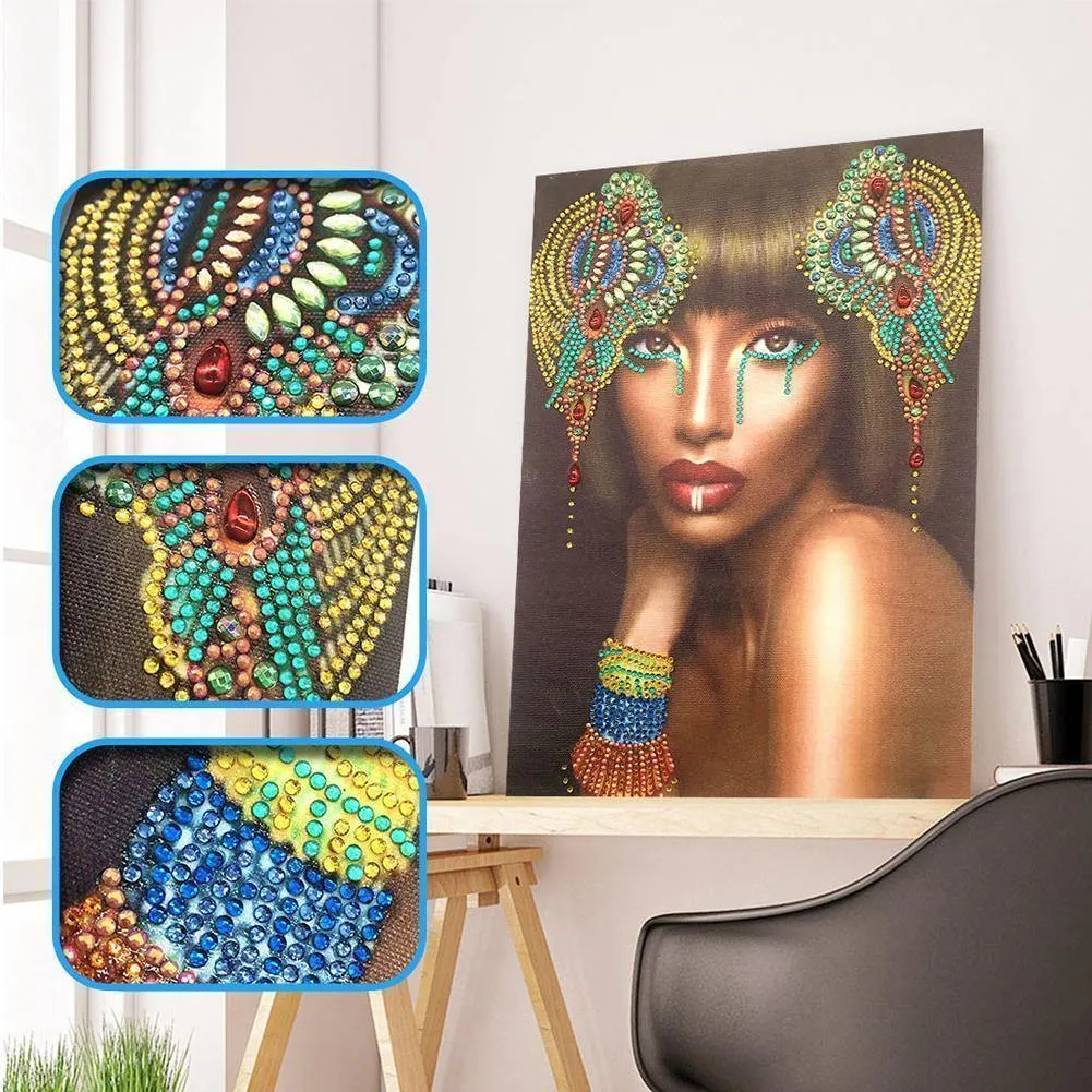 ecoolbuy Beauty 5D DIY Special Shaped Diamond Painting Kit