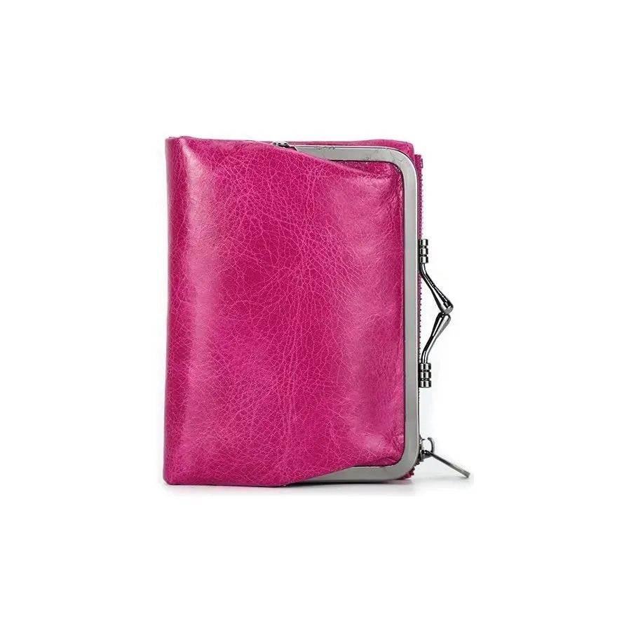 ElegantCow RFID Short Zipper Clutch Wallet