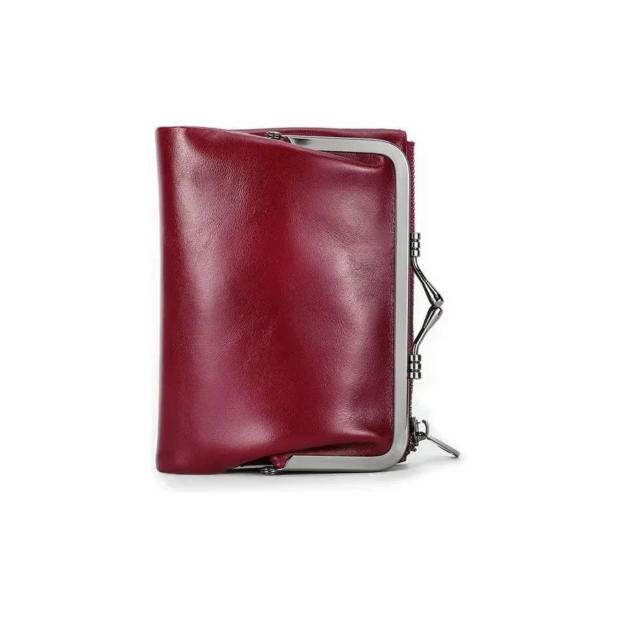 ElegantCow RFID Short Zipper Clutch Wallet