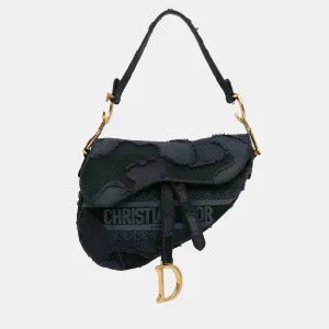 Embroidered Camouflage Saddle Bag