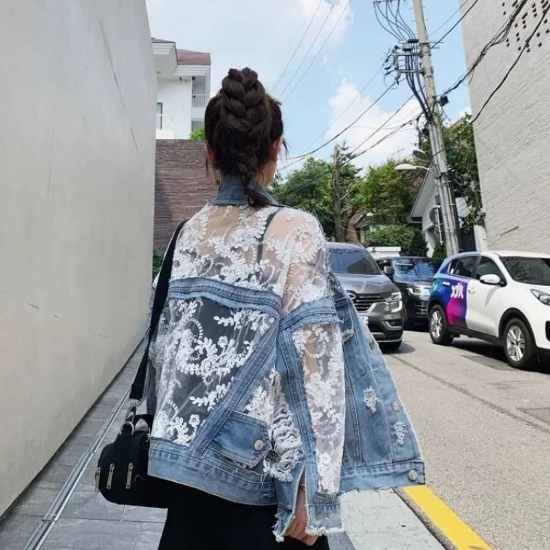 Embroidery Patchwork Stylish Denim Jacket