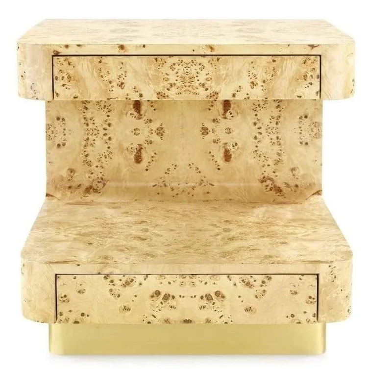Emil 2 Drawer Side Table