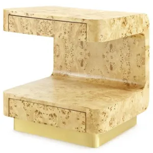 Emil 2 Drawer Side Table