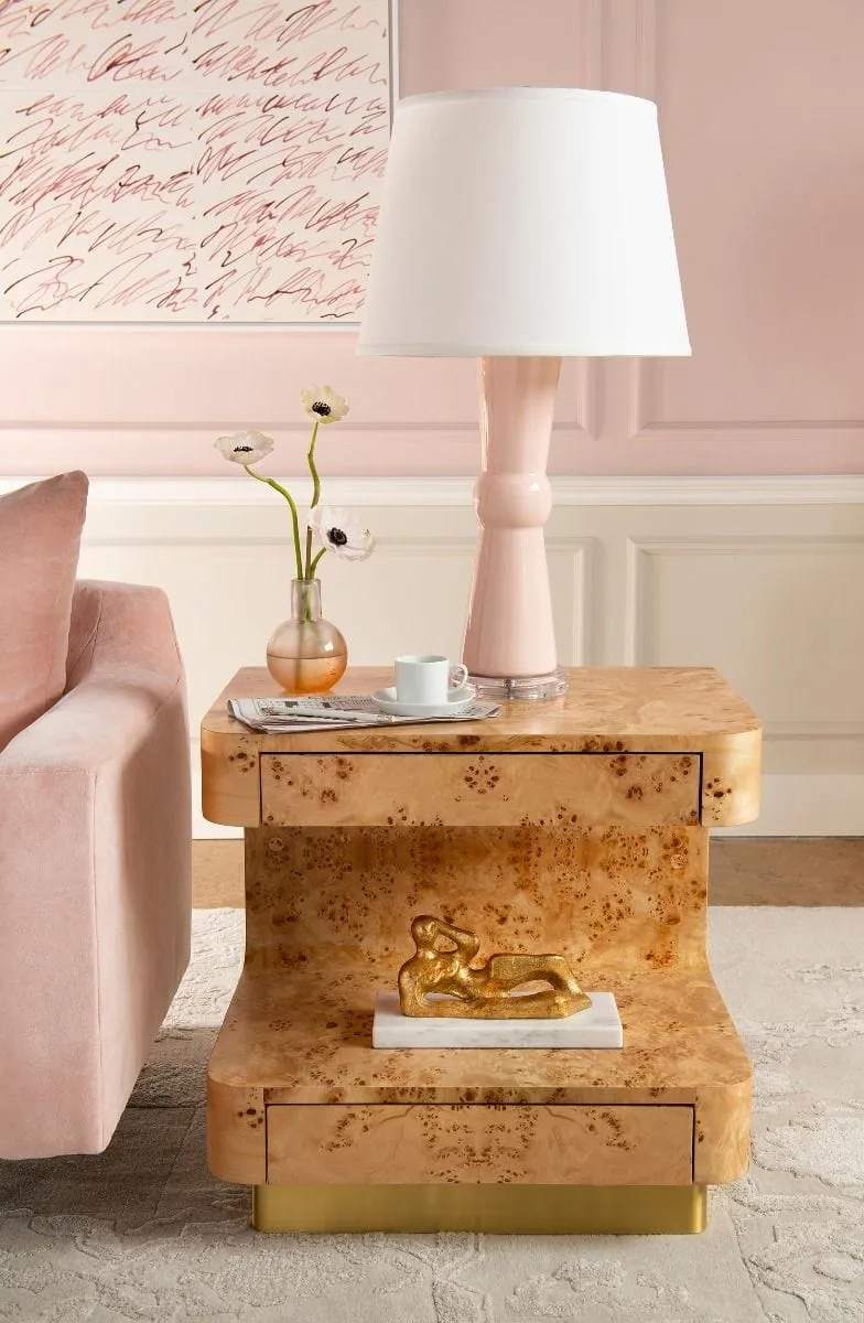 Emil 2 Drawer Side Table