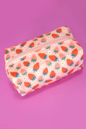 ESTELLA STRAWBERRY MAKEUP COSMETIC POUCH BAG