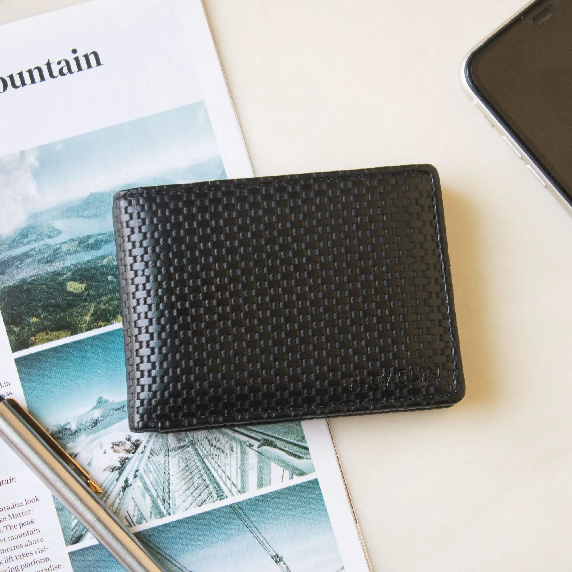 Ethan Slim Wallet for Men (Black)