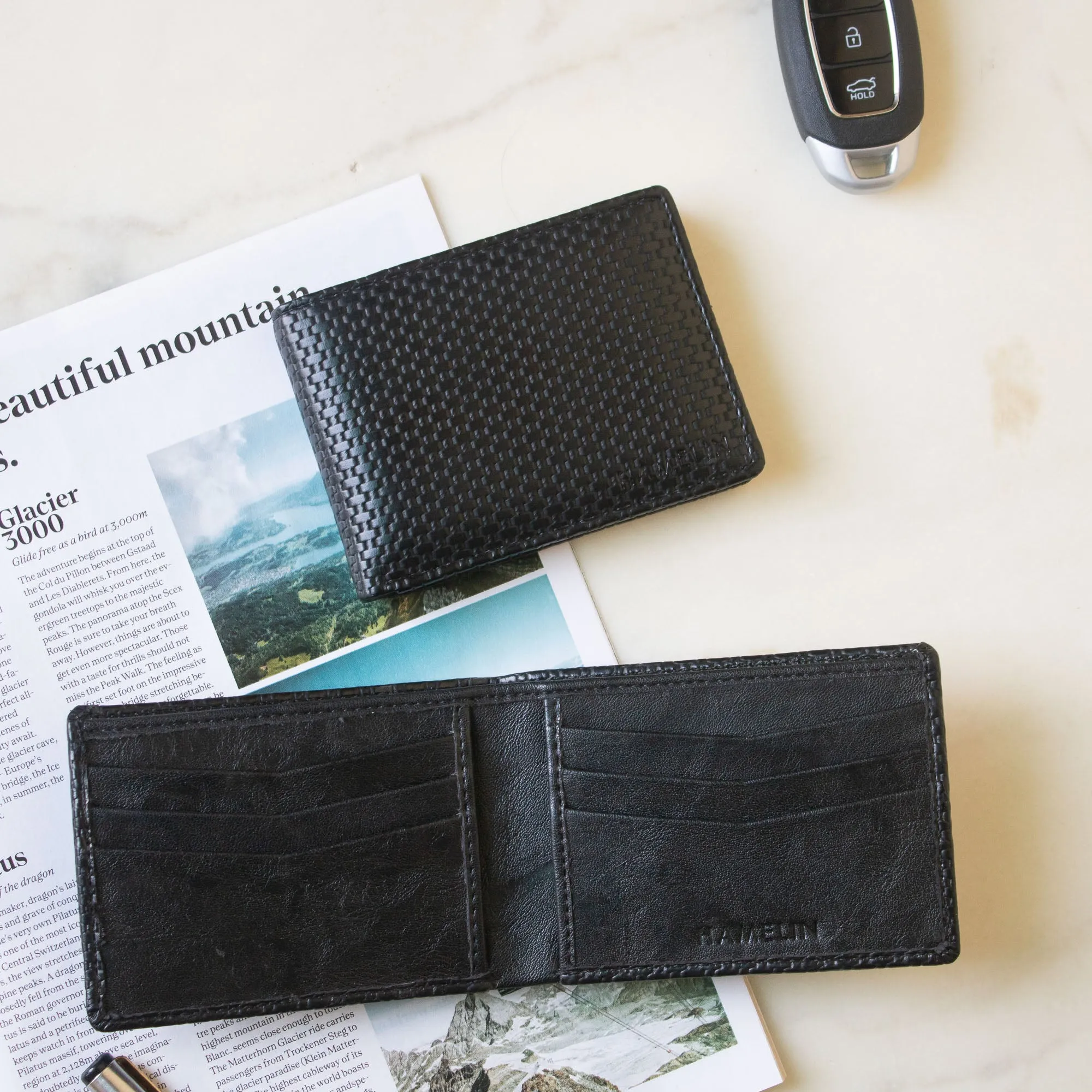 Ethan Slim Wallet for Men (Black)