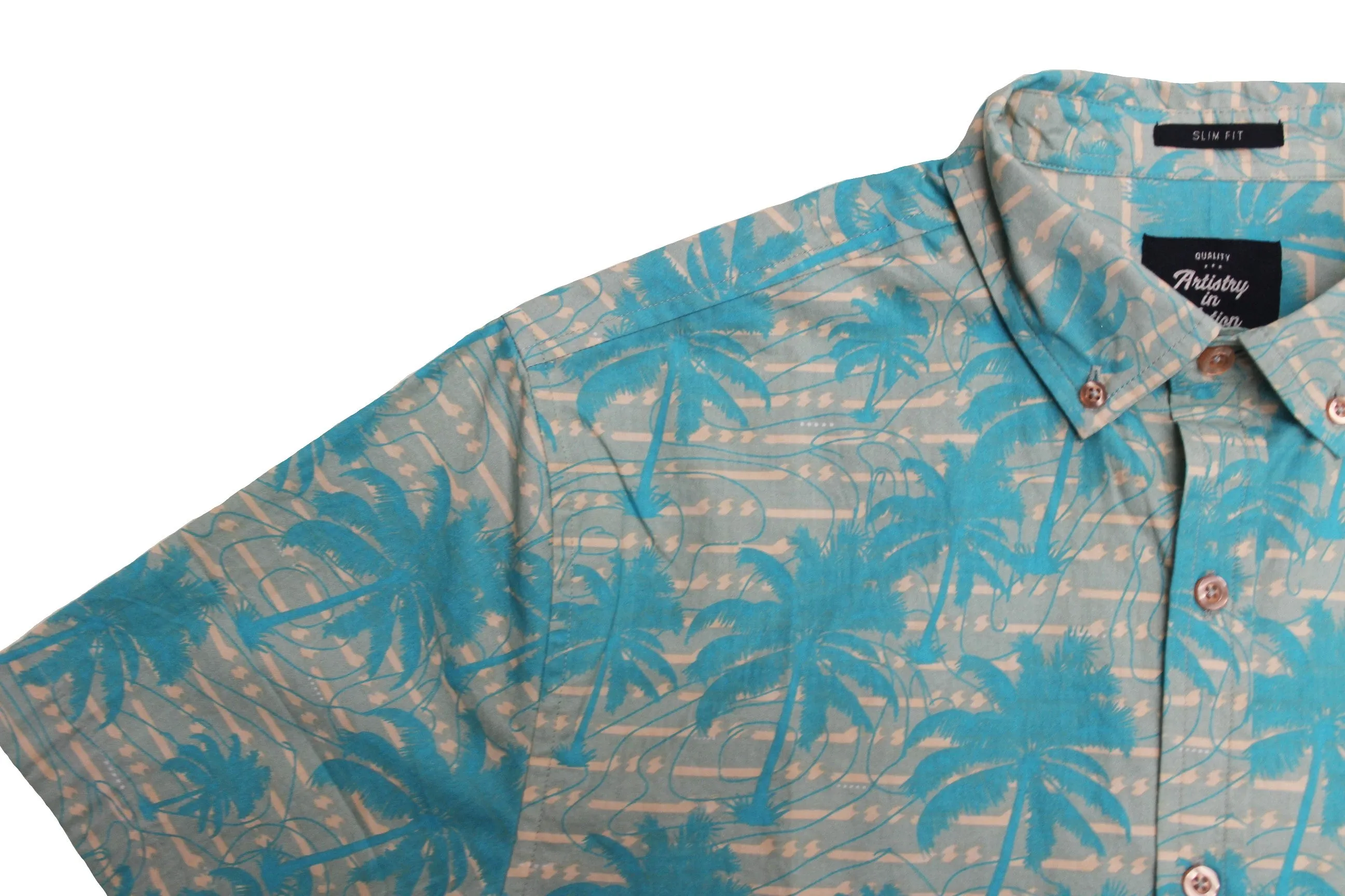 Faded Palm SS Button-down
