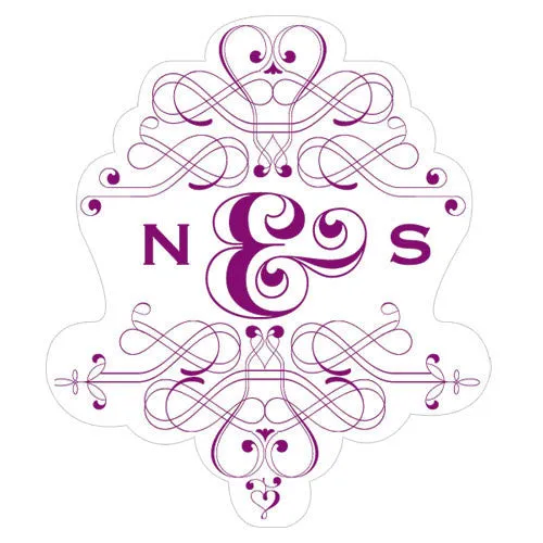 Fanciful Monogram Small Cling Lavender