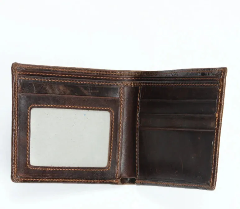 Fashion Genuine Leather Wallet 3D Dragon Embossed Purse Genuine Leather Men's Wallets Male Folding Short Purse Cardholder