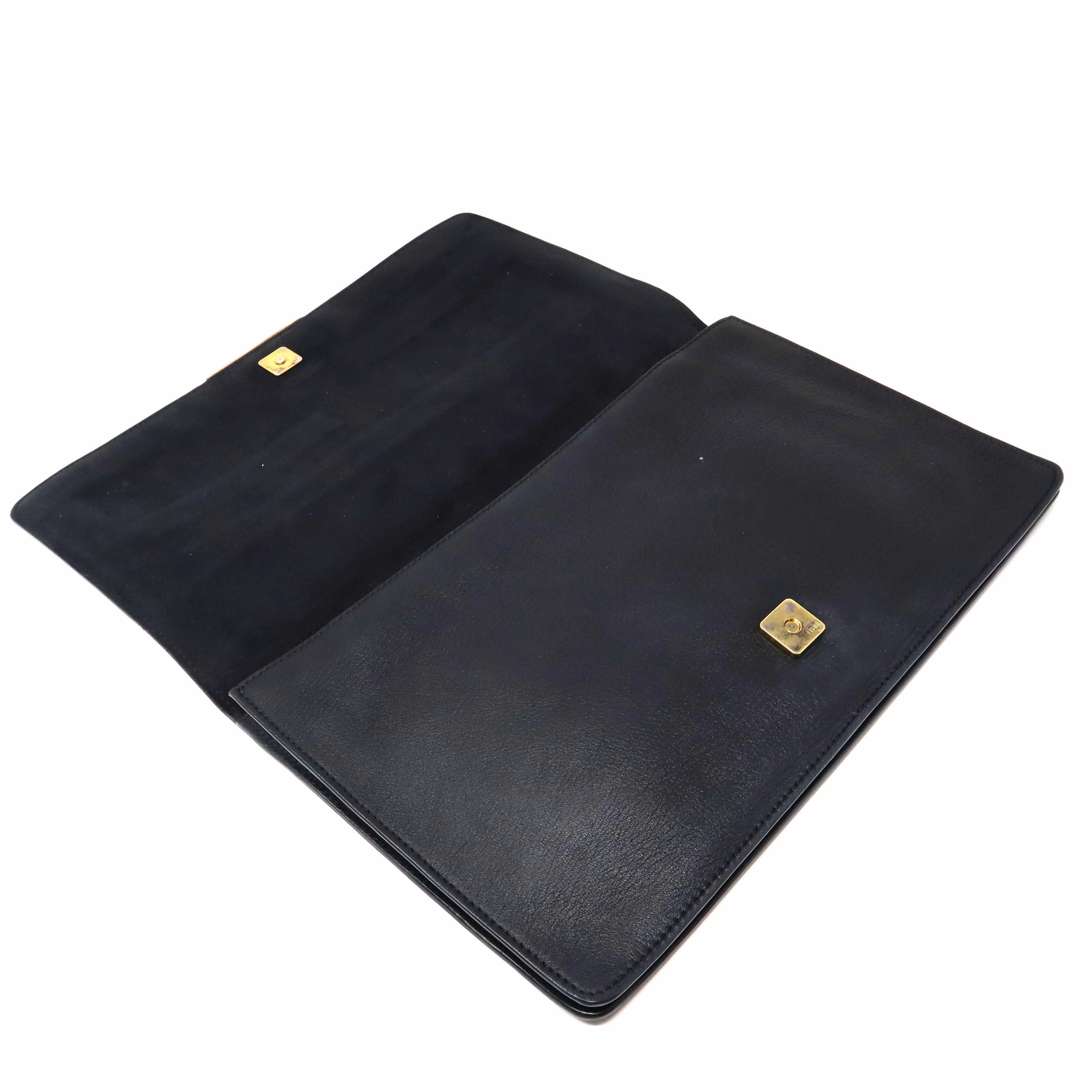 Fendi Black large Document Holder