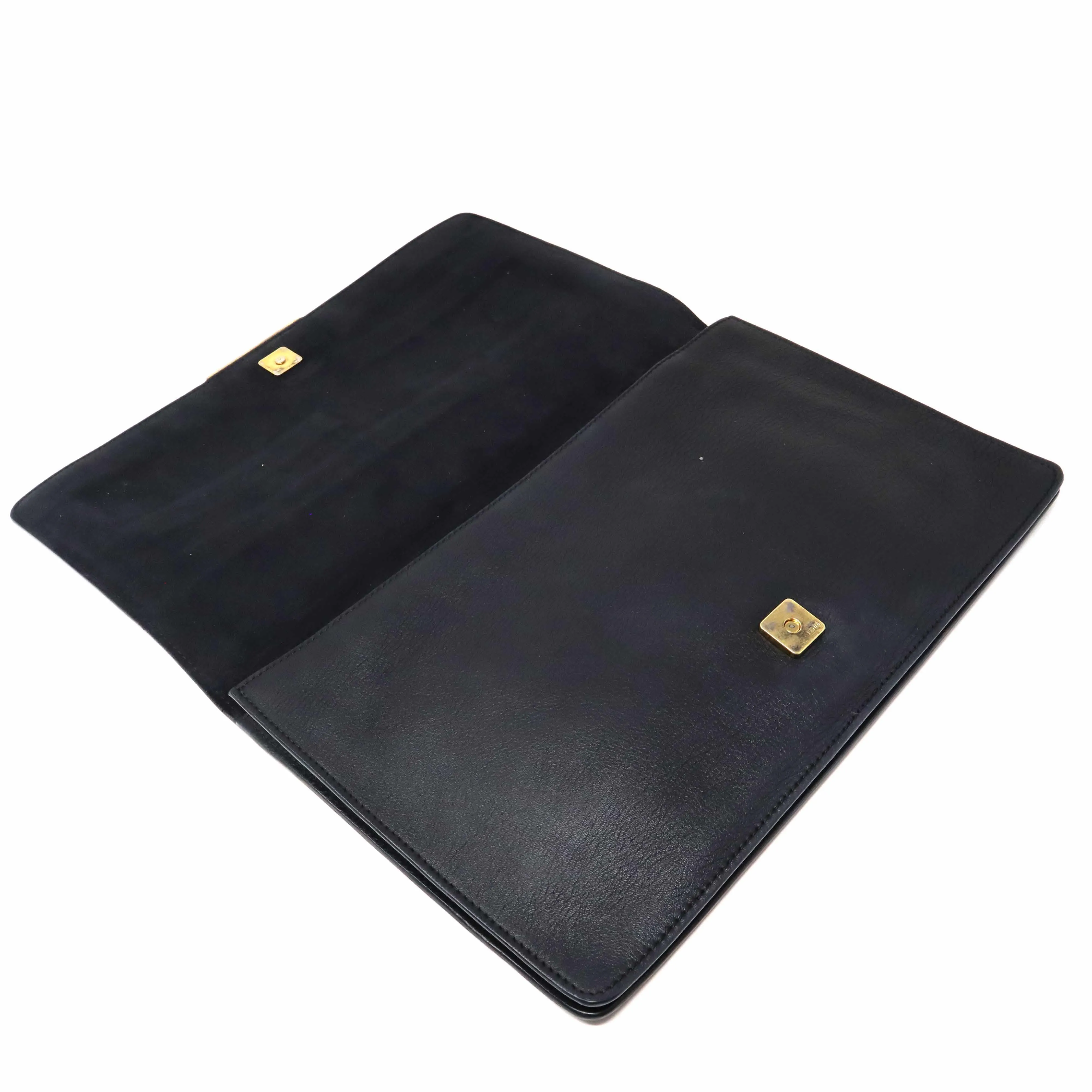 Fendi Black large Document Holder