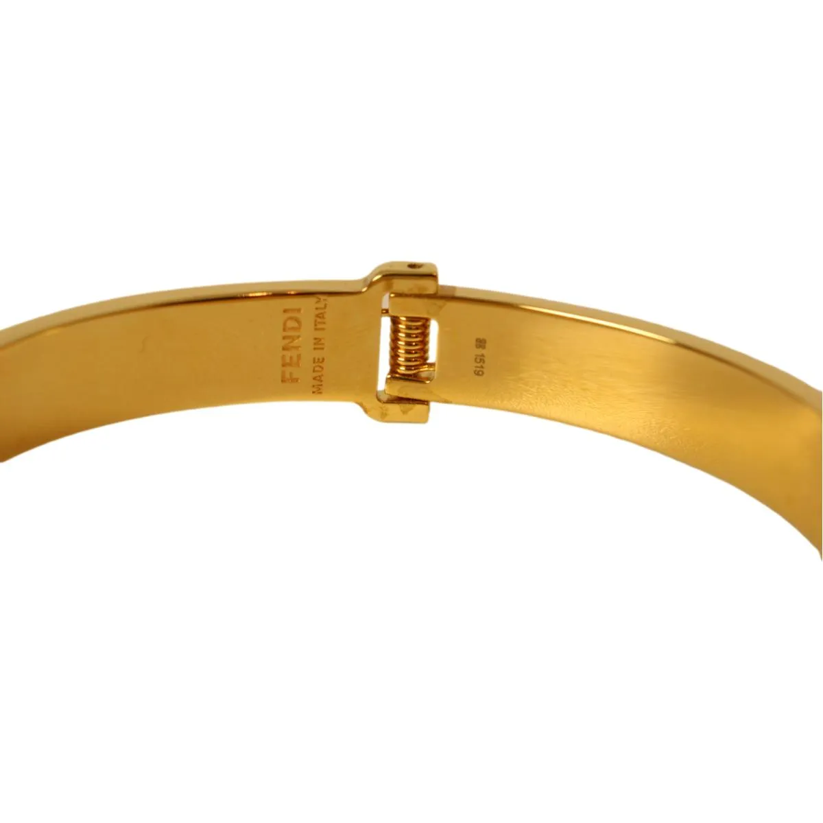 Fendi F is Fendi Brown Black Large Cuff Bracelet 8AG793
