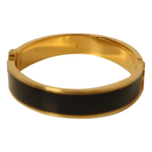 Fendi F is Fendi Brown Black Large Cuff Bracelet 8AG793