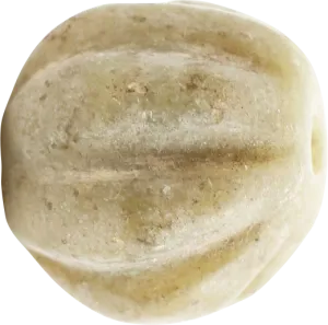 FINE VIKING MELON FORM GLASS BEAD 850-1050 AD