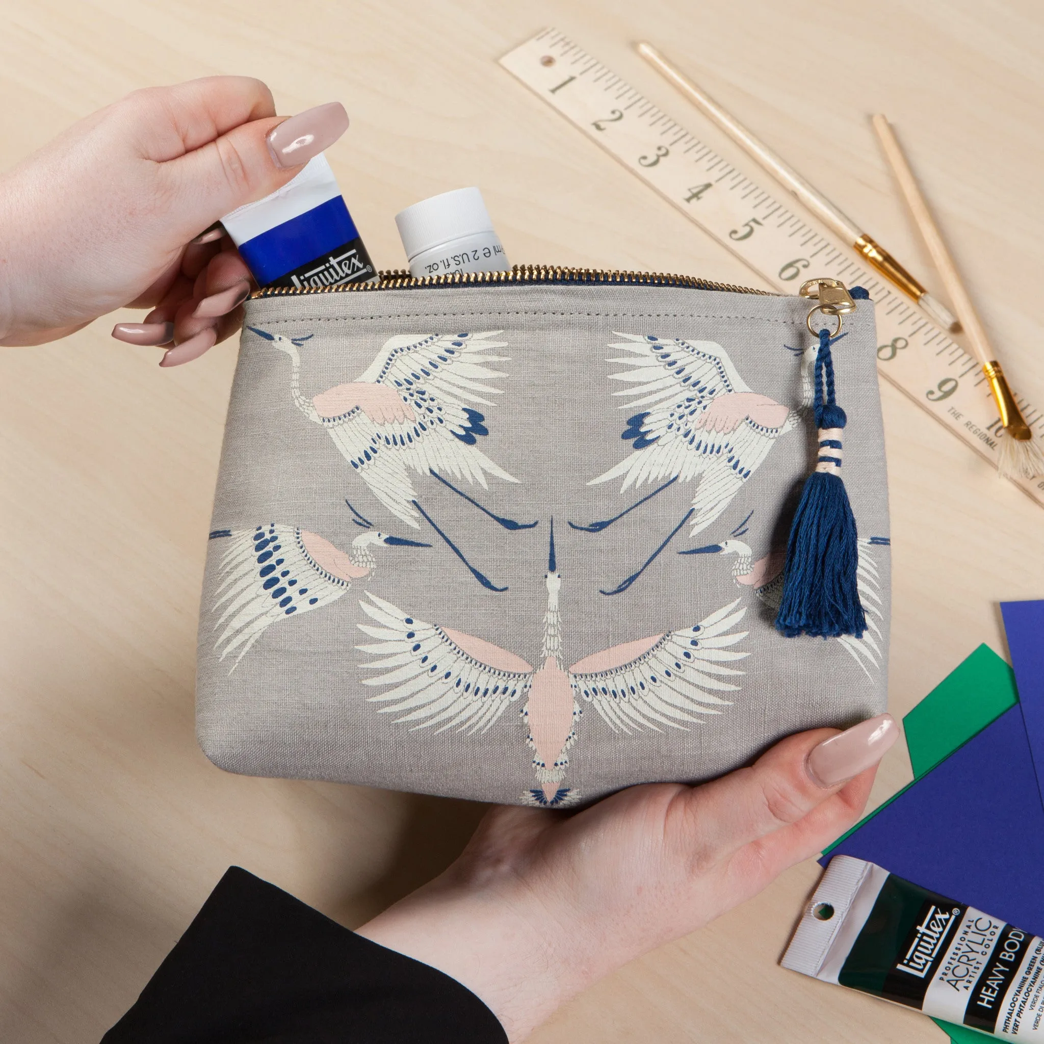 Flight Of Fancy Small Cosmetic Bag