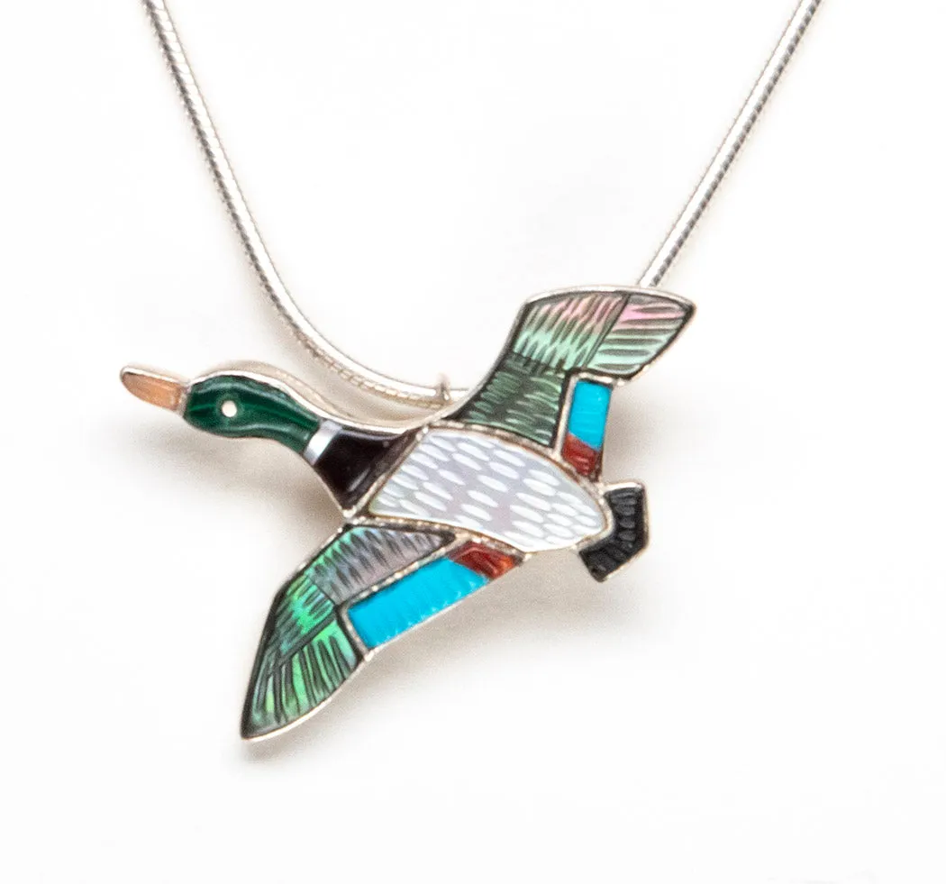 Flying Mallard Pin/Pendant