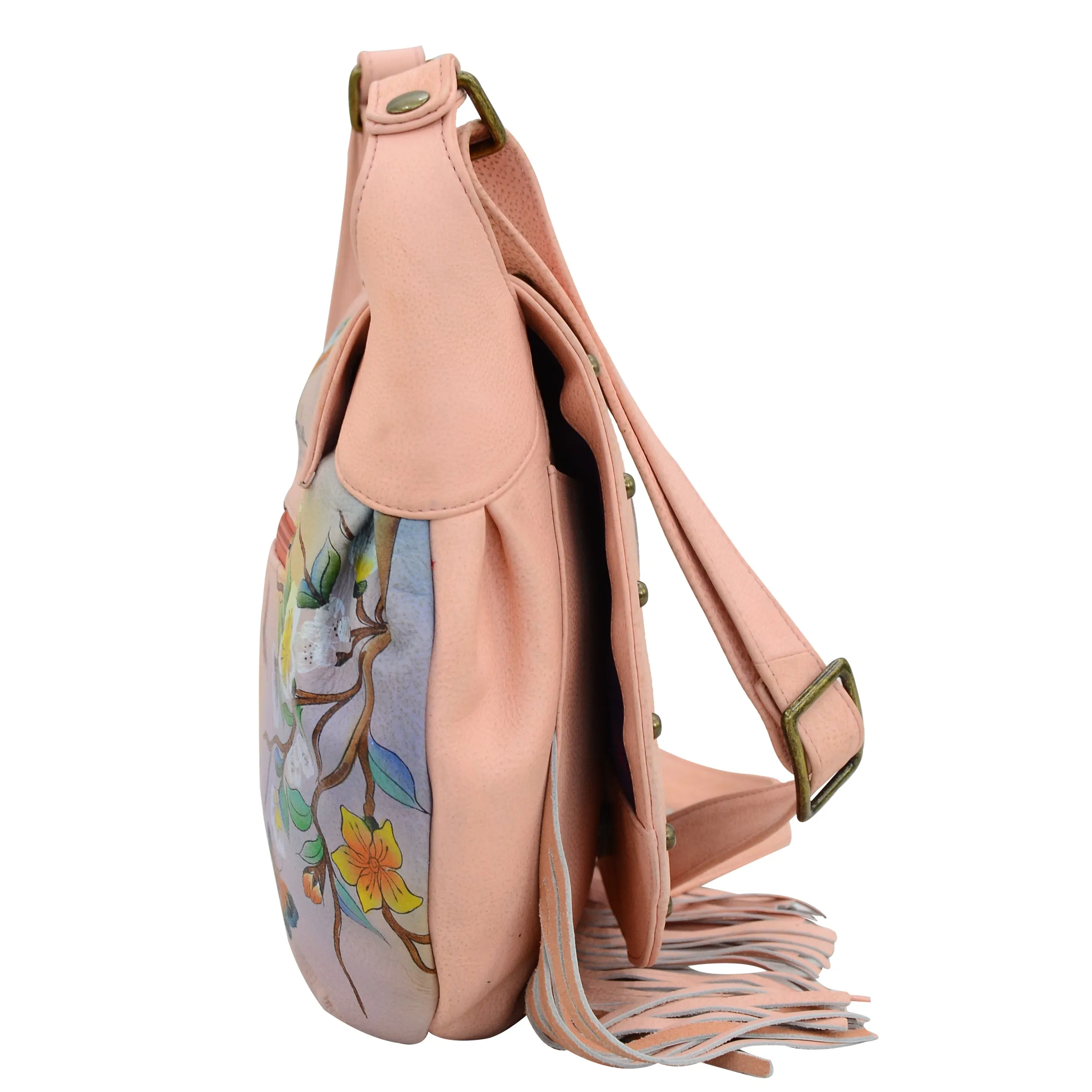 Fringed Flap Saddle Bag - 619