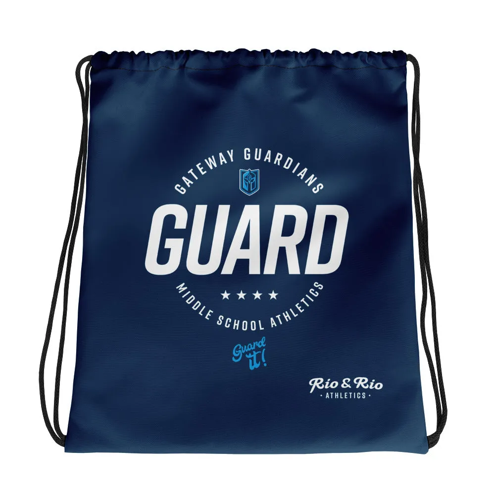 Gateway 'Excellence' dark blue cinch bag