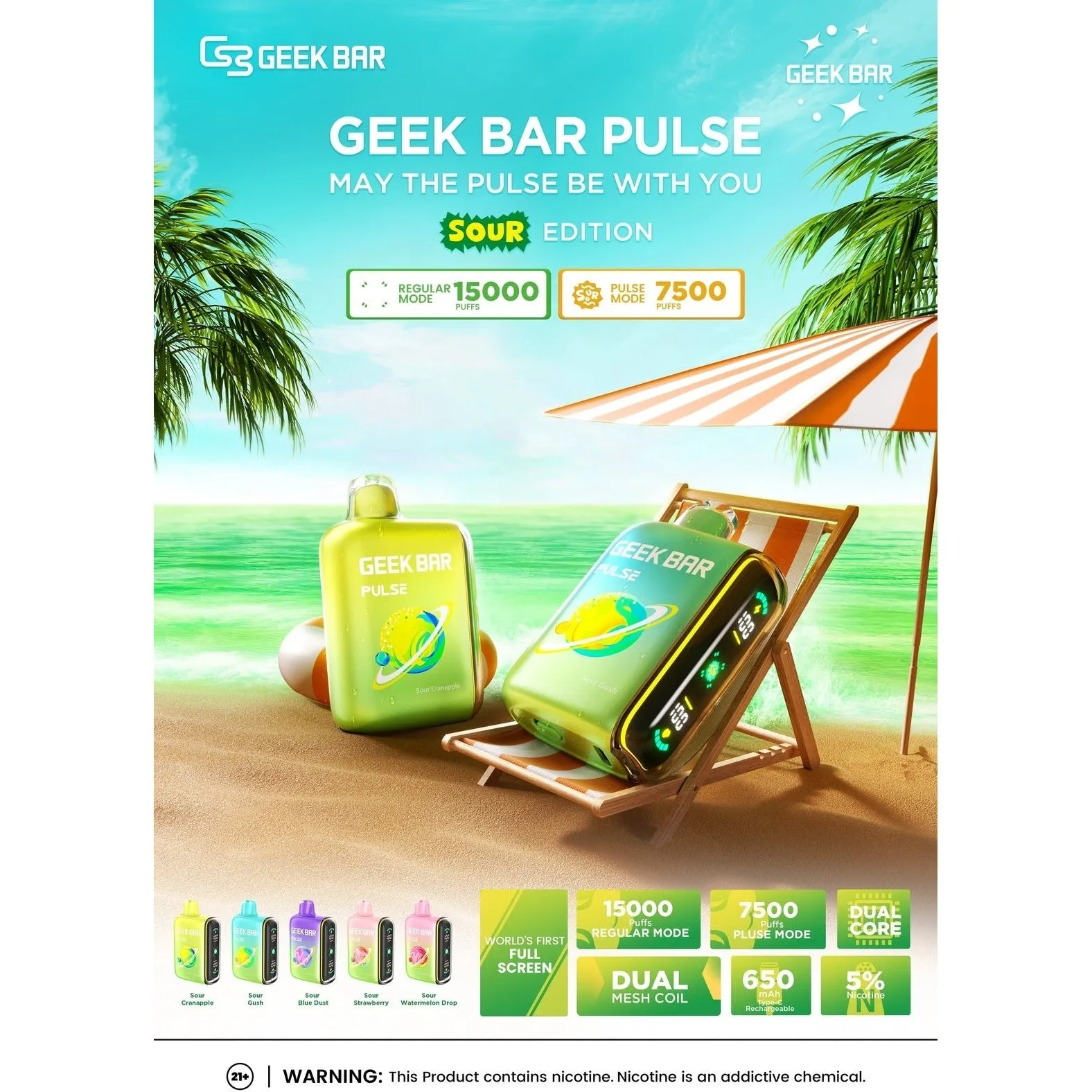 Geek Bar Pulse Sour Edition