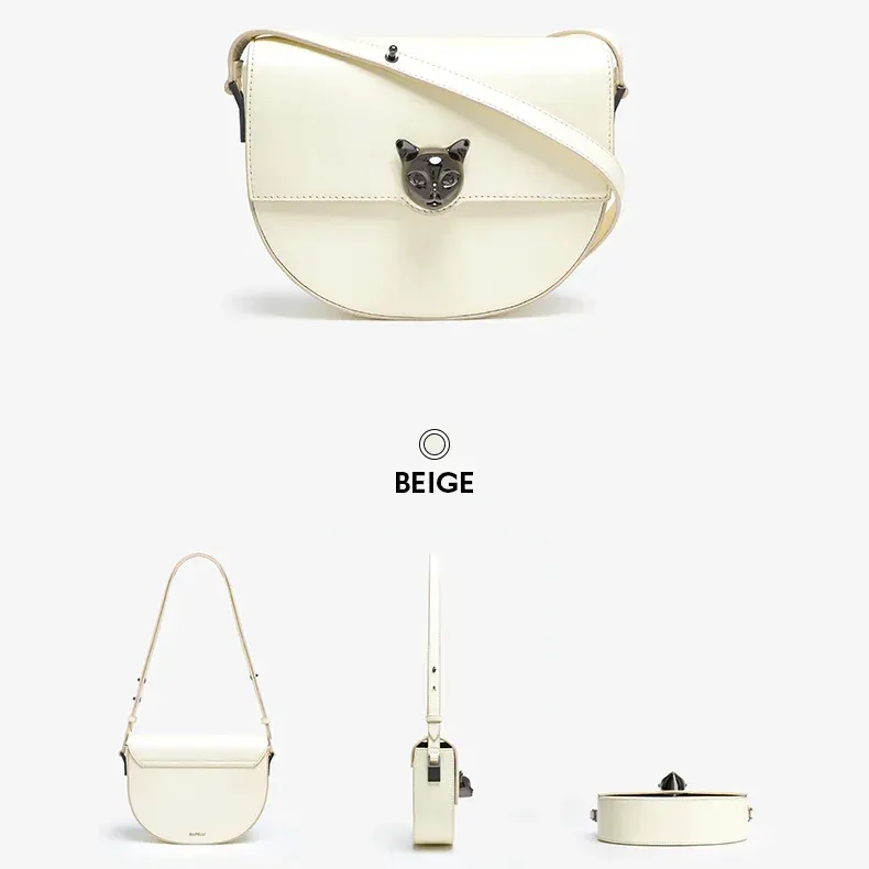 Genuine Leather Crossbody Casual Saddle Shoulder Bag