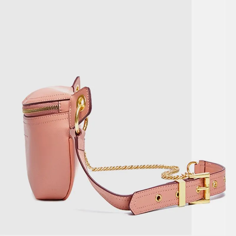 Genuine Leather Large Capacity Crossbody Bag Waist Bag