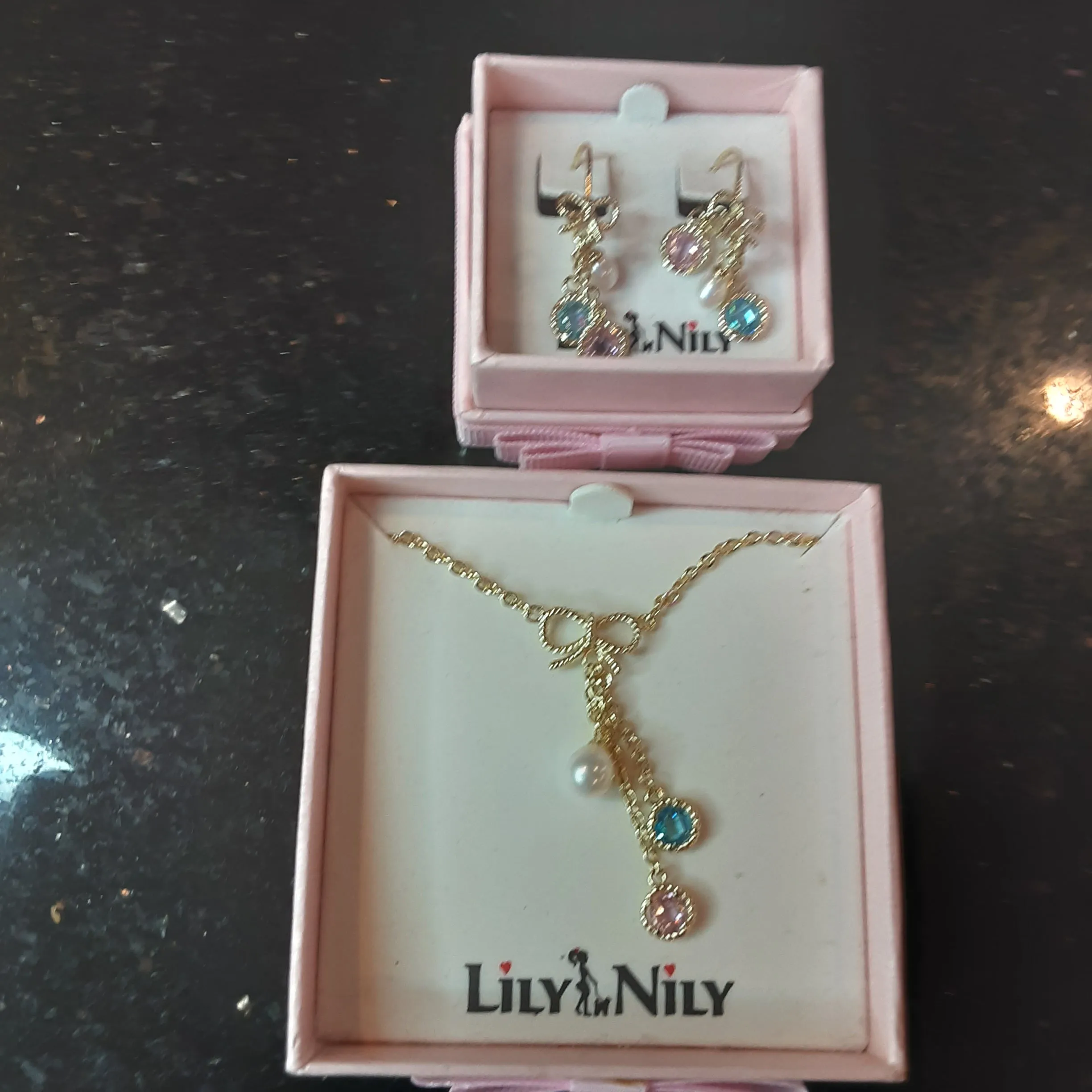 Girls Boxed Multi-colored Necklace