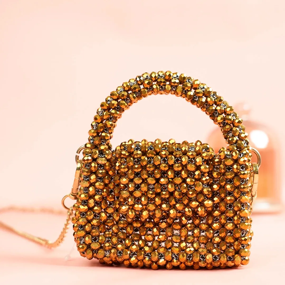 Gold Crystal Mini Bag
