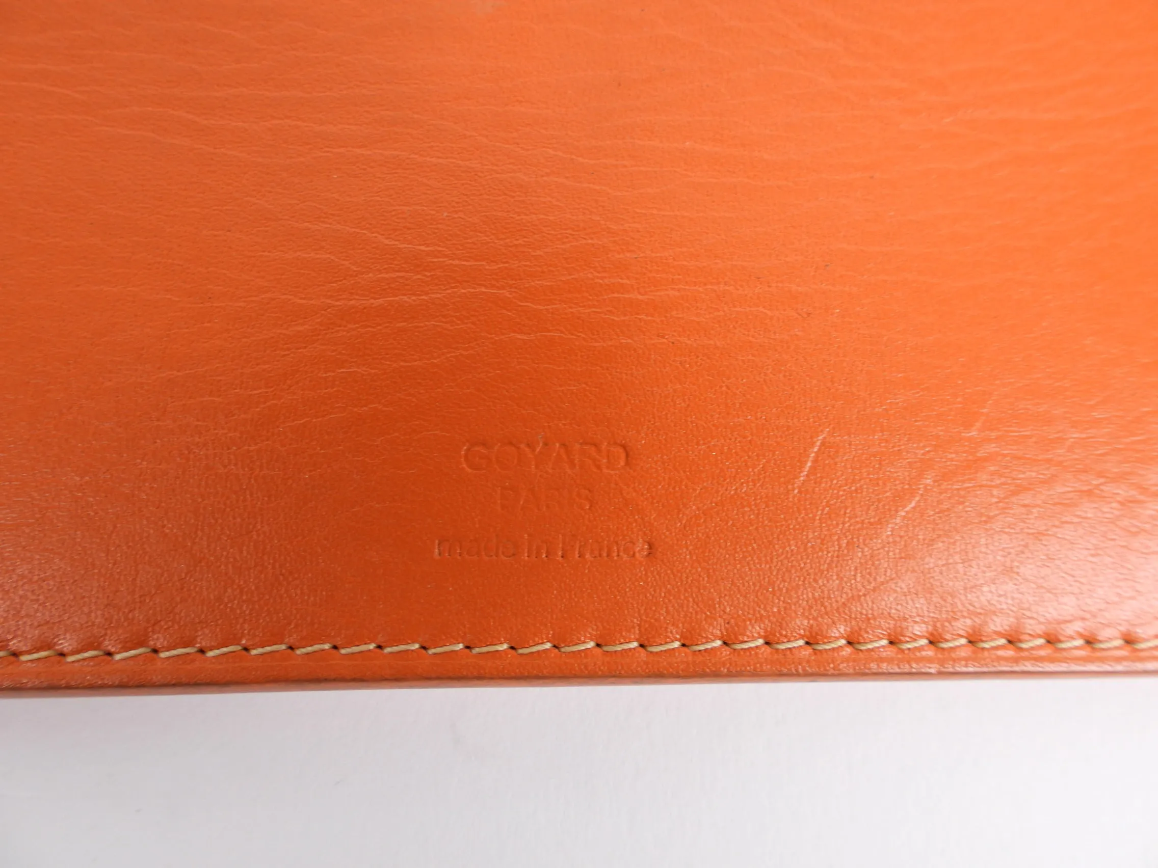 Goyard Orange Goyardine Richelieu Long Flap Bi-Fold Wallet