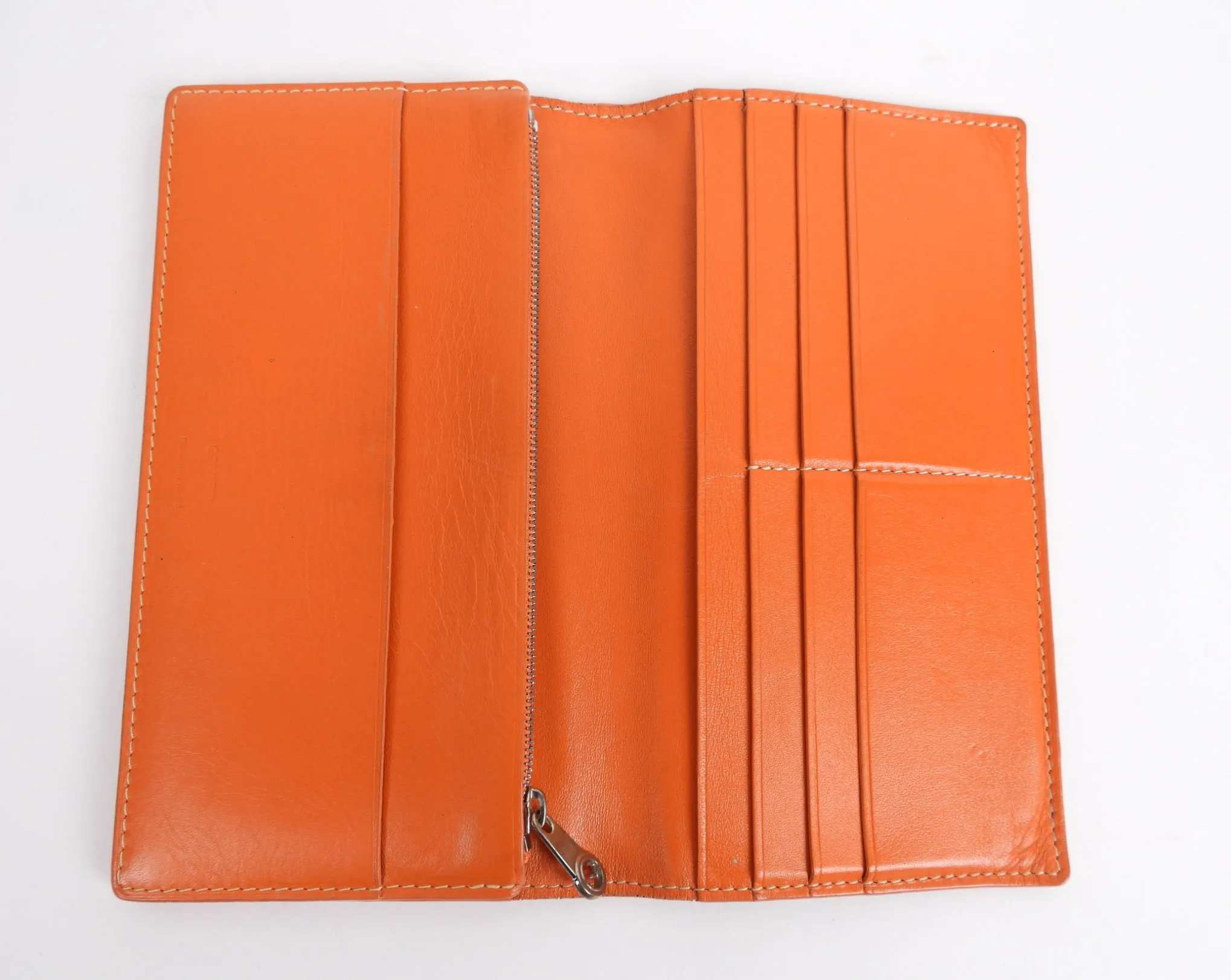 Goyard Orange Goyardine Richelieu Long Flap Bi-Fold Wallet