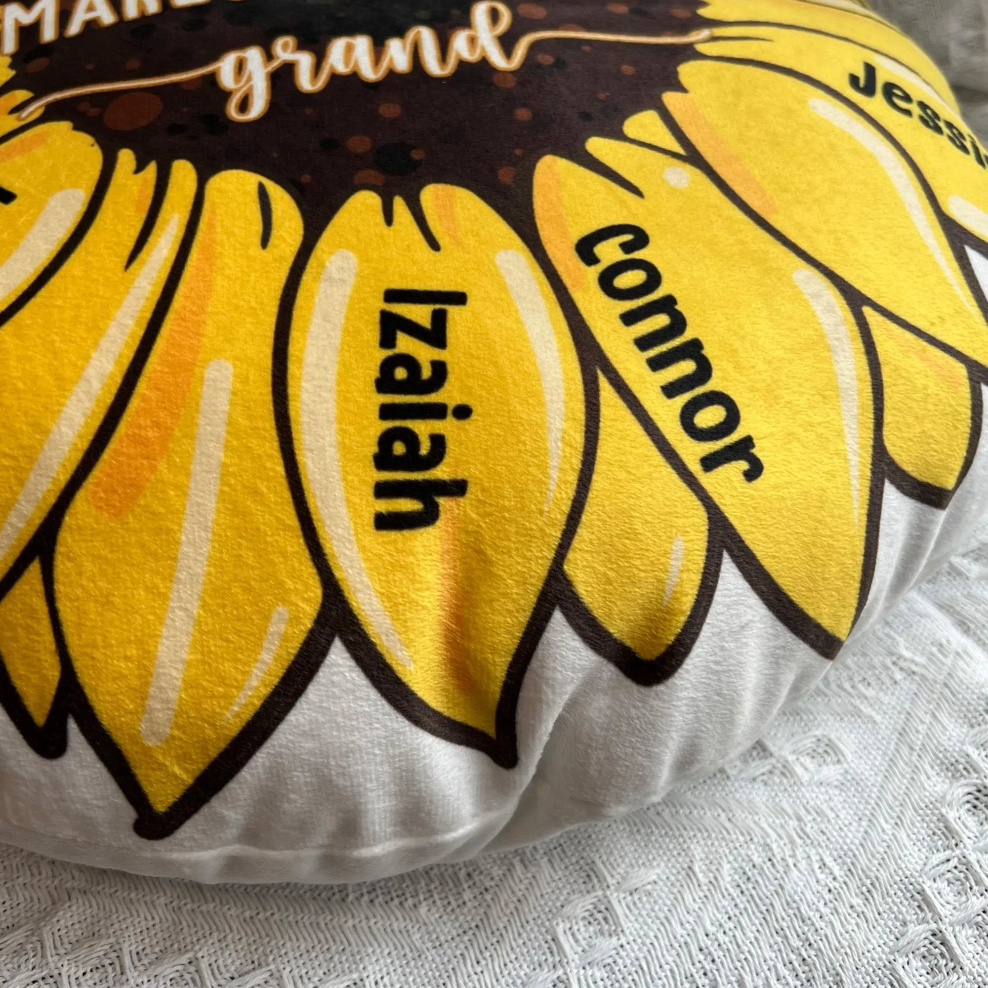 Grandkids Make Life More Grand - Personalized Custom Shaped Pillow