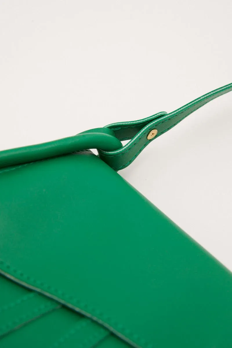 Green Crossbody Saddle Bag
