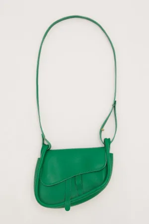 Green Crossbody Saddle Bag