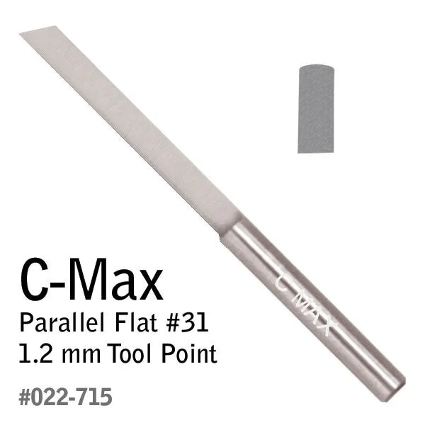 GRS® C-Max Carbide Gravers - Parallel Flat