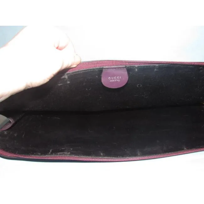 Gucci Tom Ford Purple Patent Leather XL Clutch