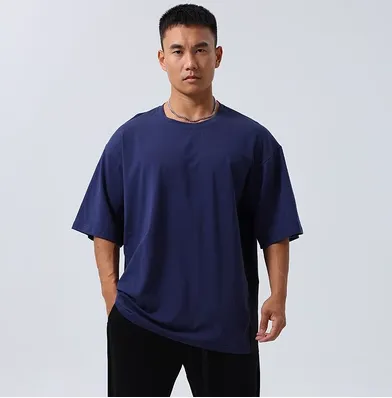 GYM BUDDY SWEAT-ABSORBENT SHORT SLEEVE LOOSE T SHIRTS