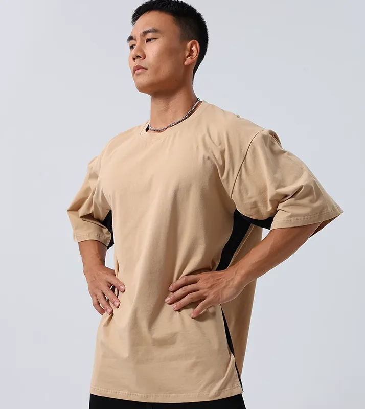 GYM BUDDY SWEAT-ABSORBENT SHORT SLEEVE LOOSE T SHIRTS